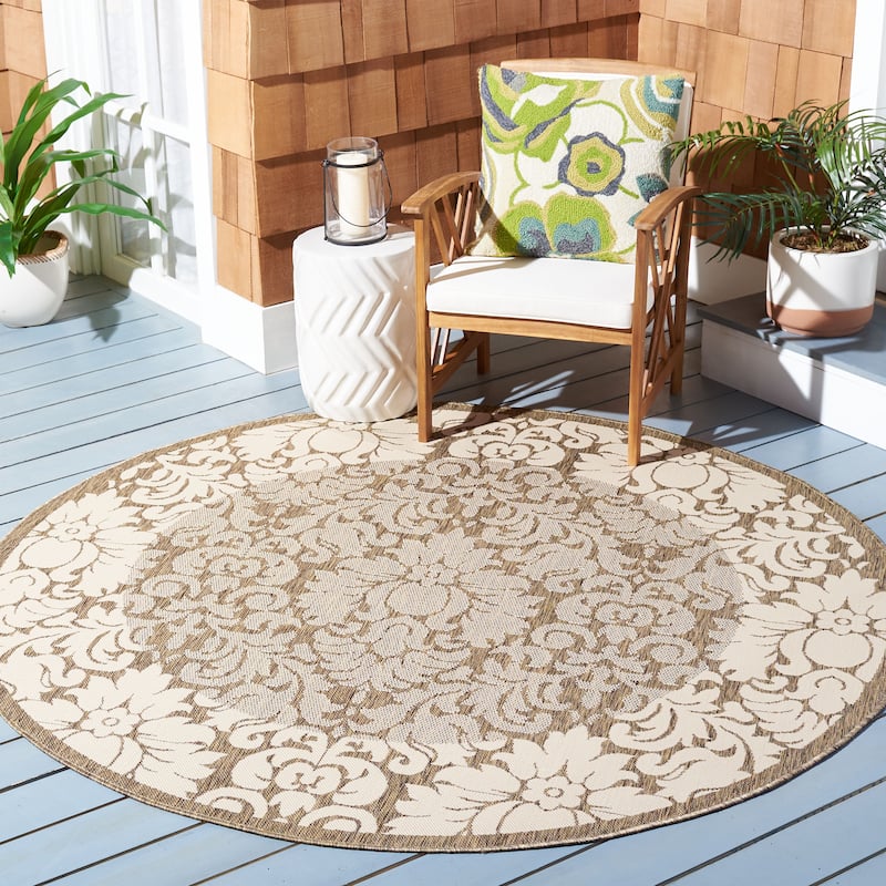 SAFAVIEH Courtyard Peggie Indoor/ Outdoor Patio Backyard Rug