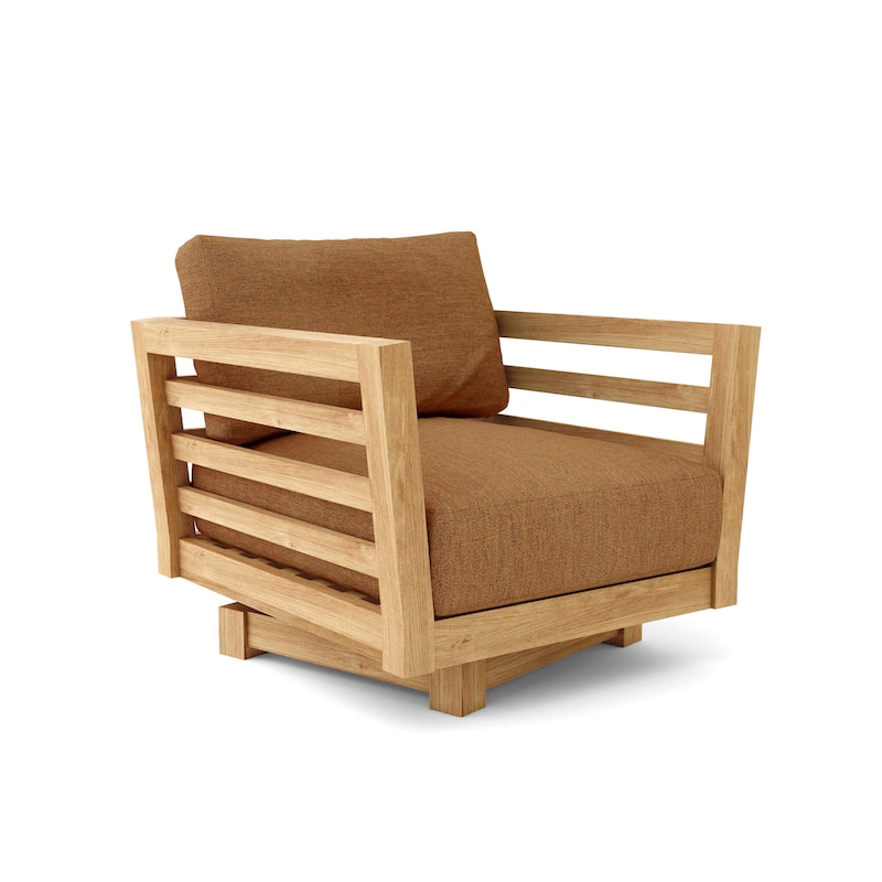 Cordoba Deep Seating Swivel Armchair - Canvas Teak