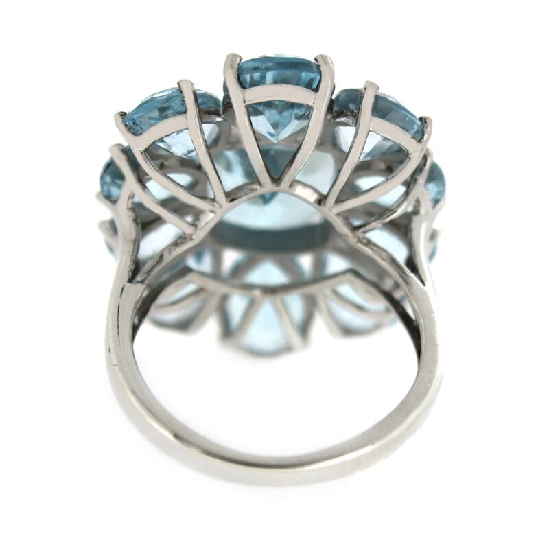 925 Sterling Silver Sky Blue Topaz Ring