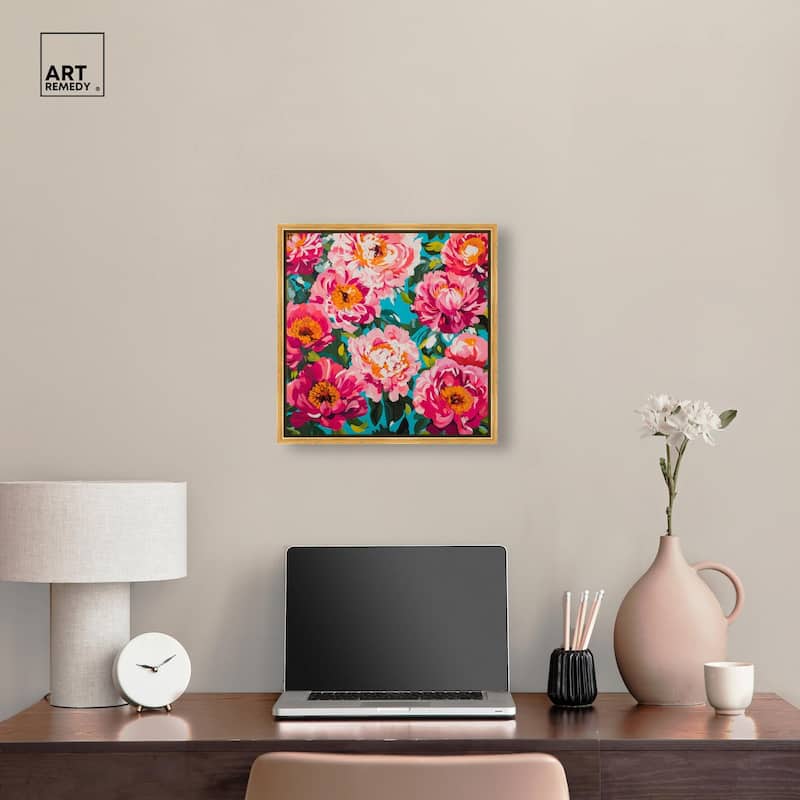Maximalist Bloom Canvas by Art Remedy