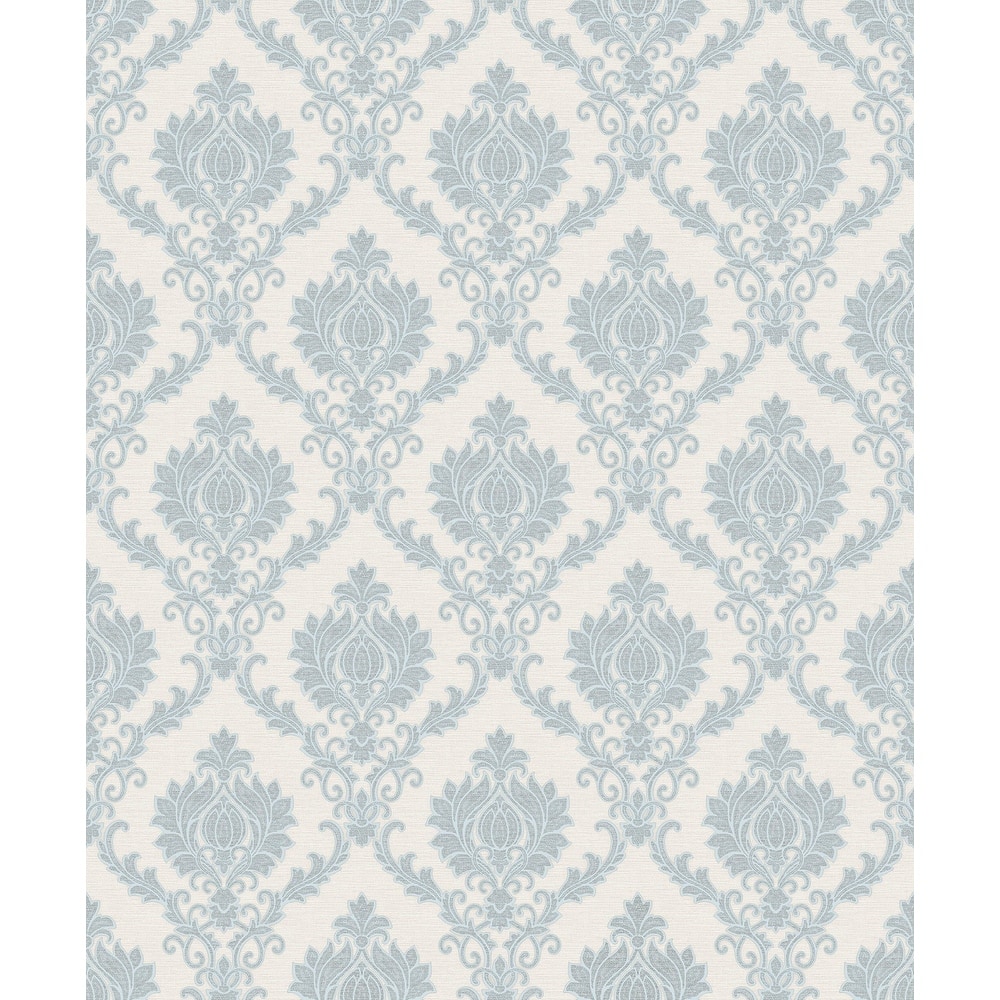 Galerie Wallcoverings Classic Italian Collection Embossed Italian Damask Vinyl on Non-woven Matte Wallpaper Roll