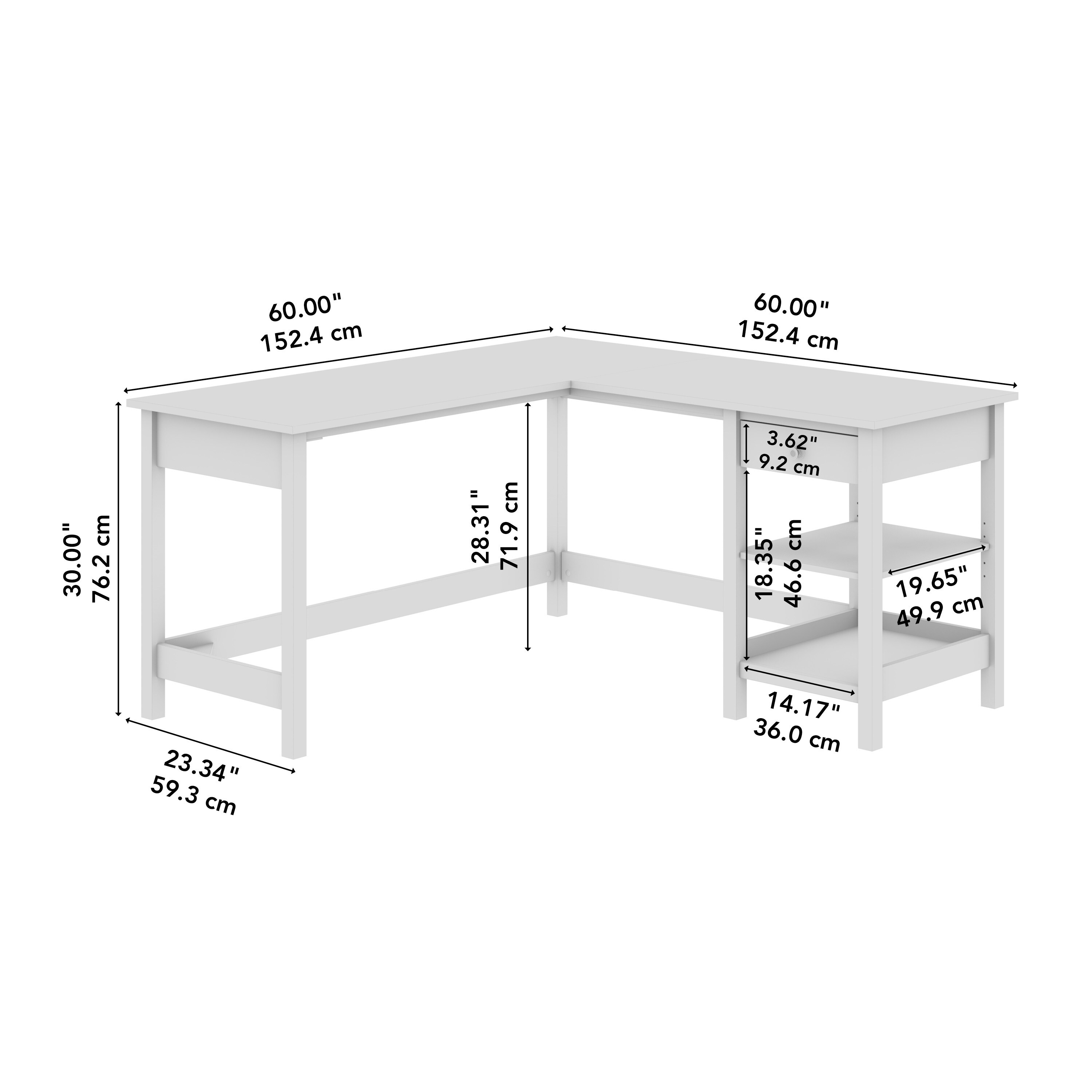 The gray barn orchid gulch deals farmhouse computer desk with drawers