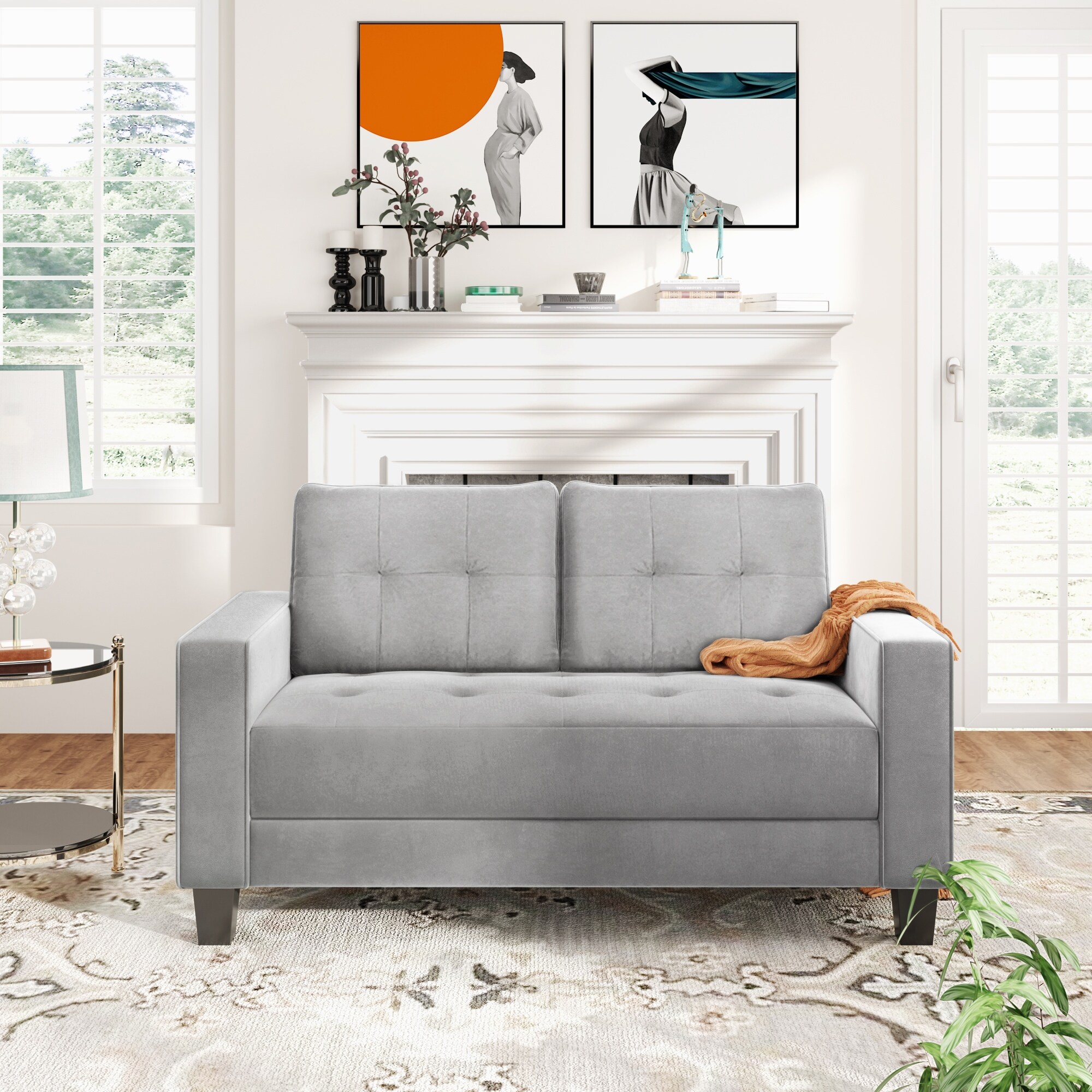 Comfortable online loveseat sofa