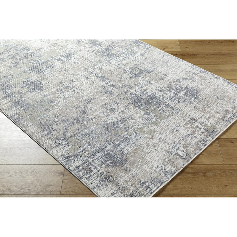Brenda Modern Abstract Fringed Area Rug