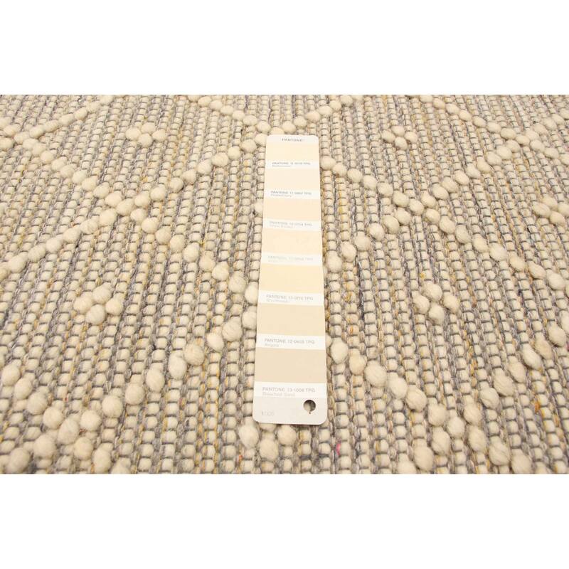 ECARPETGALLERY Braid weave Sienna Cream Wool Rug - 4'11 x 8'0