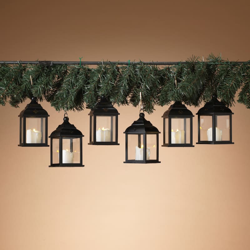 Illuminating LED Candle Lantern with Remote Control Set of 6