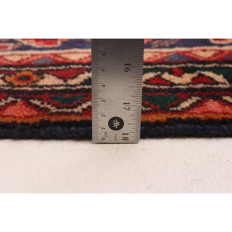 ECARPETGALLERY Hand-knotted Andelz Navy Wool Rug - 3'6 x 12'10