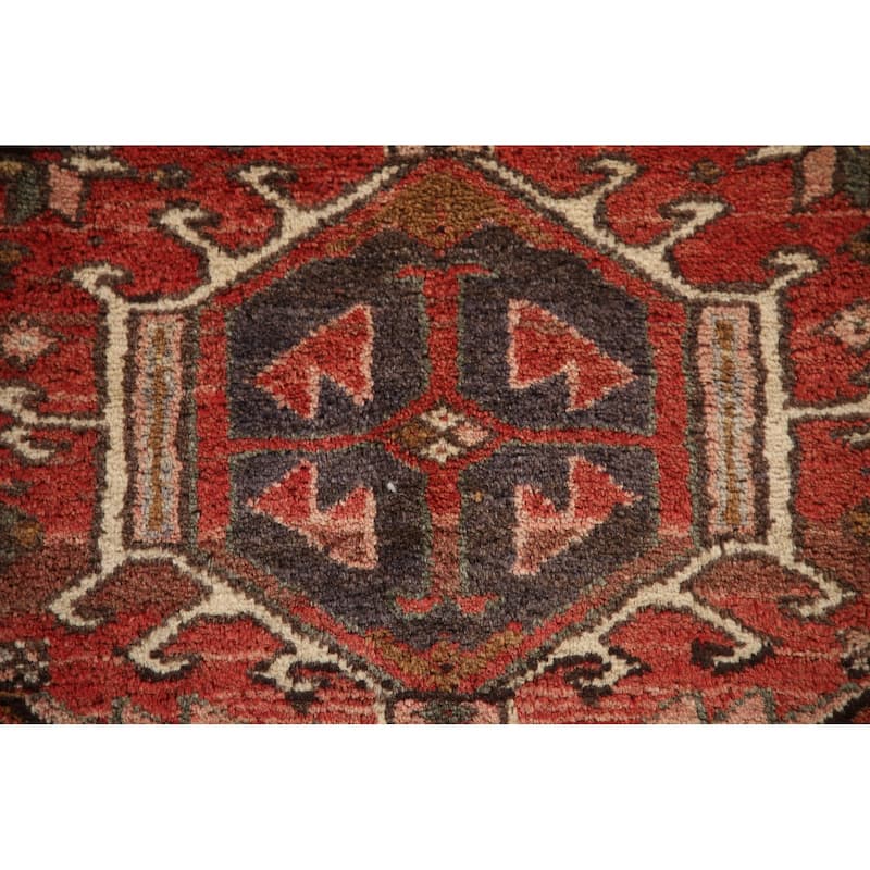 Vegetable Dye Gharajeh Persian Vintage Runner Rug Handmade Wool Carpet - 2'3"x 10'3"