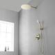 Clihome 5 Spray Patterns 12 in. Wall Mount Dual Shower Heads