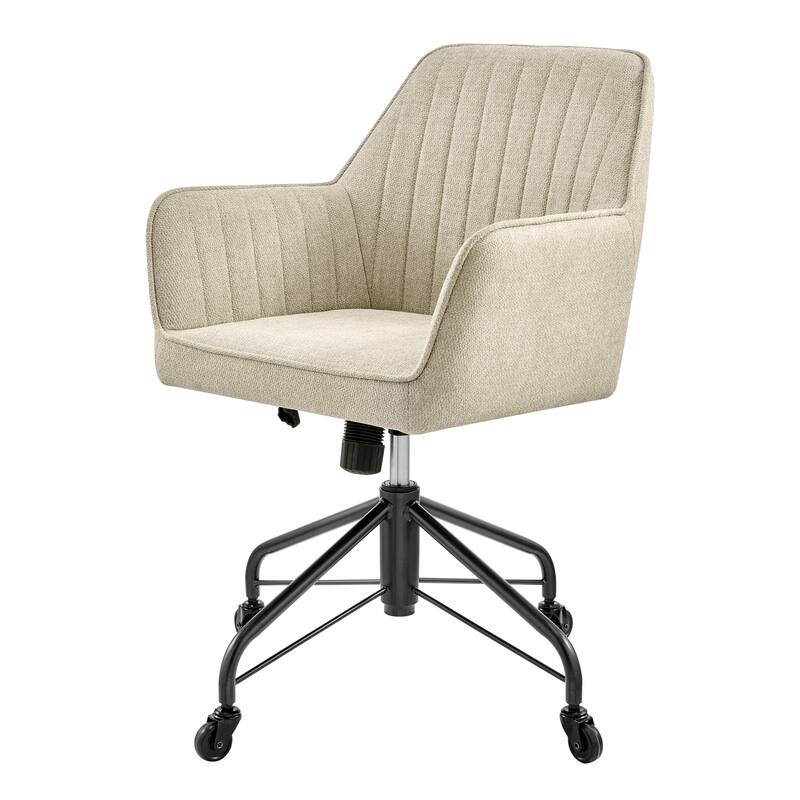 NPD Furniture Thompson Fabric Swivel Office Arm Chair