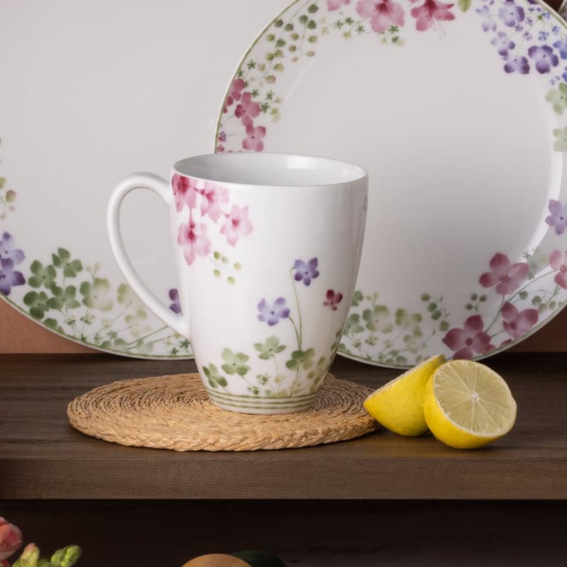 Noritake Bloomington Road Set of 4 Mugs, 16 oz.