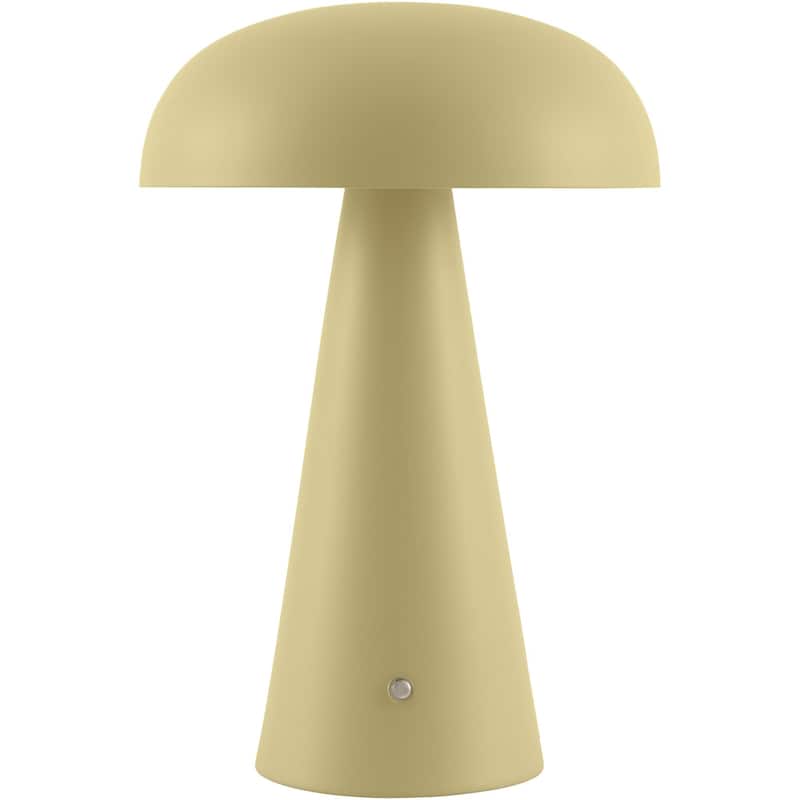 Livabliss Umbra Modern Accent Table Lamp - 12"H x 8"W x 8"D - Light Yellow