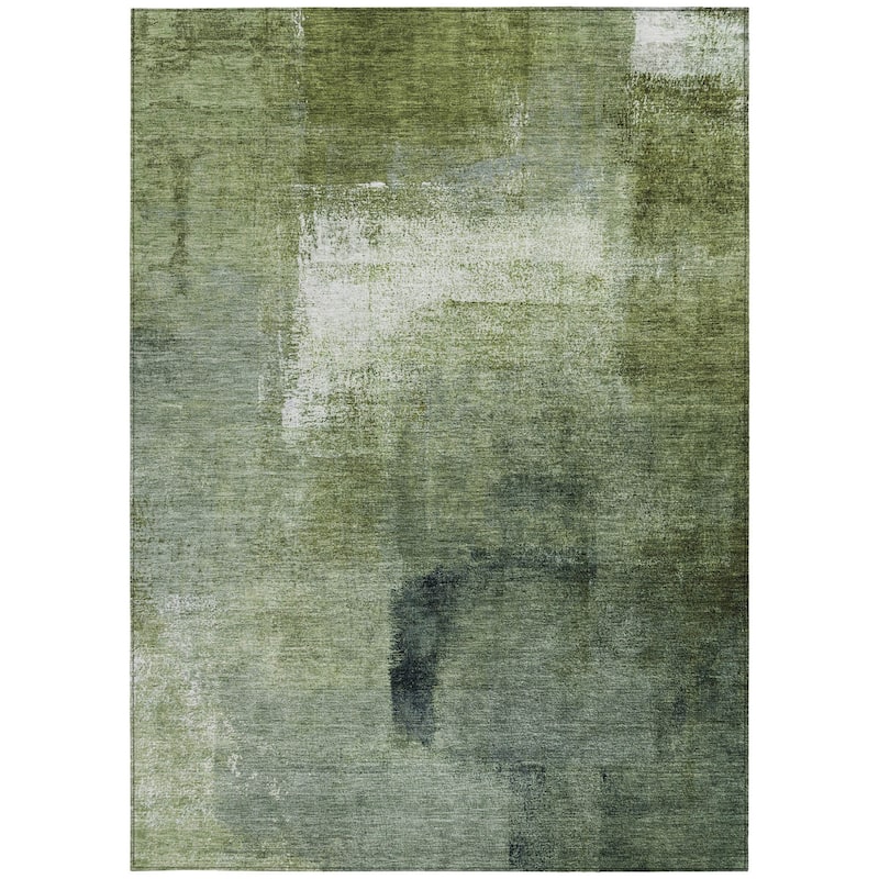 HomeRoots Abstract Transitional Rectangle Outdoor Rug