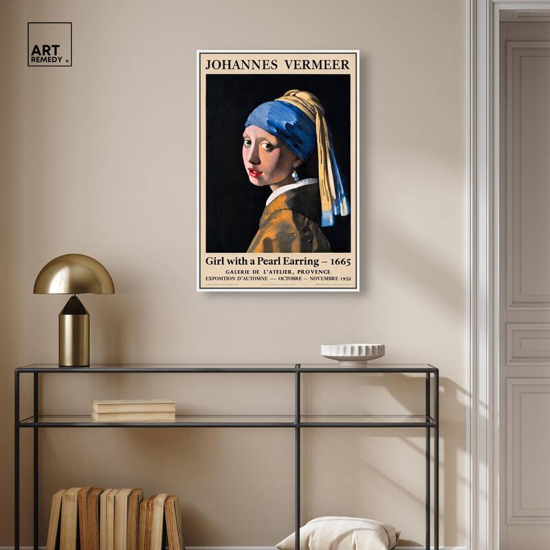 Girl with a Pearl Earring Canvas by Art Remedy