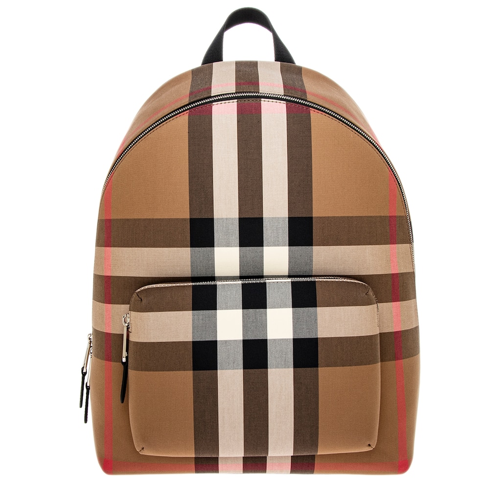 Burberry Jeff Check Canvas Backpack