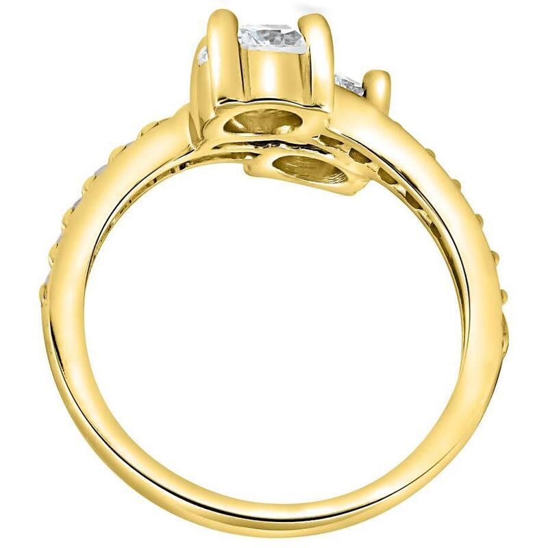 1 1/2 cttw Forever Us 2-Stone Diamond Engagement Forever Us Ring Yellow Gold