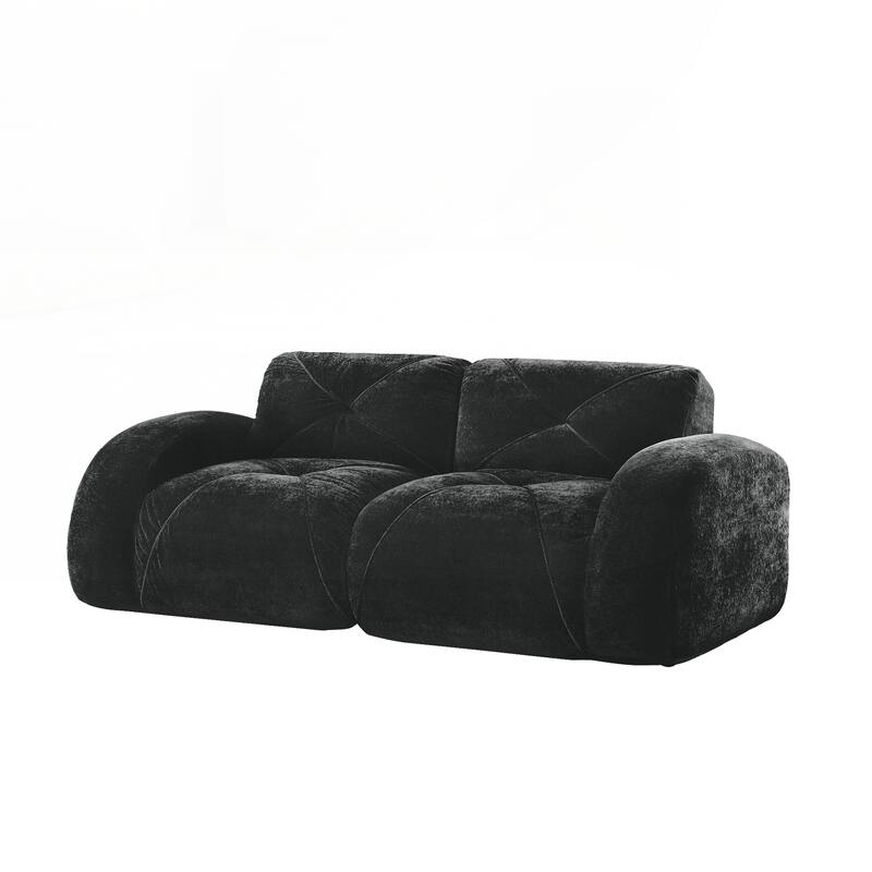 Sofa Couches With boneless Sofa,Soft Velvet Fabric,Bottom Anti-Slip Design