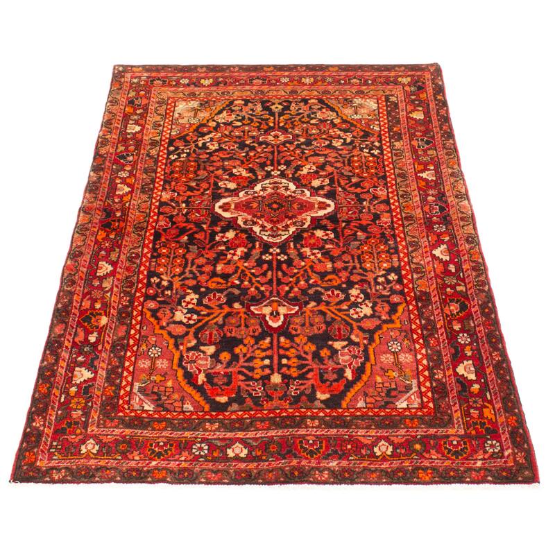 ECARPETGALLERY Hand-knotted Anatolian Vintage Red Wool Rug - 4'6 x 6'9