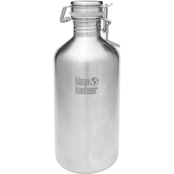 Klean Kanteen Classic 64 oz. Growler with Swing Lok Cap - Brush