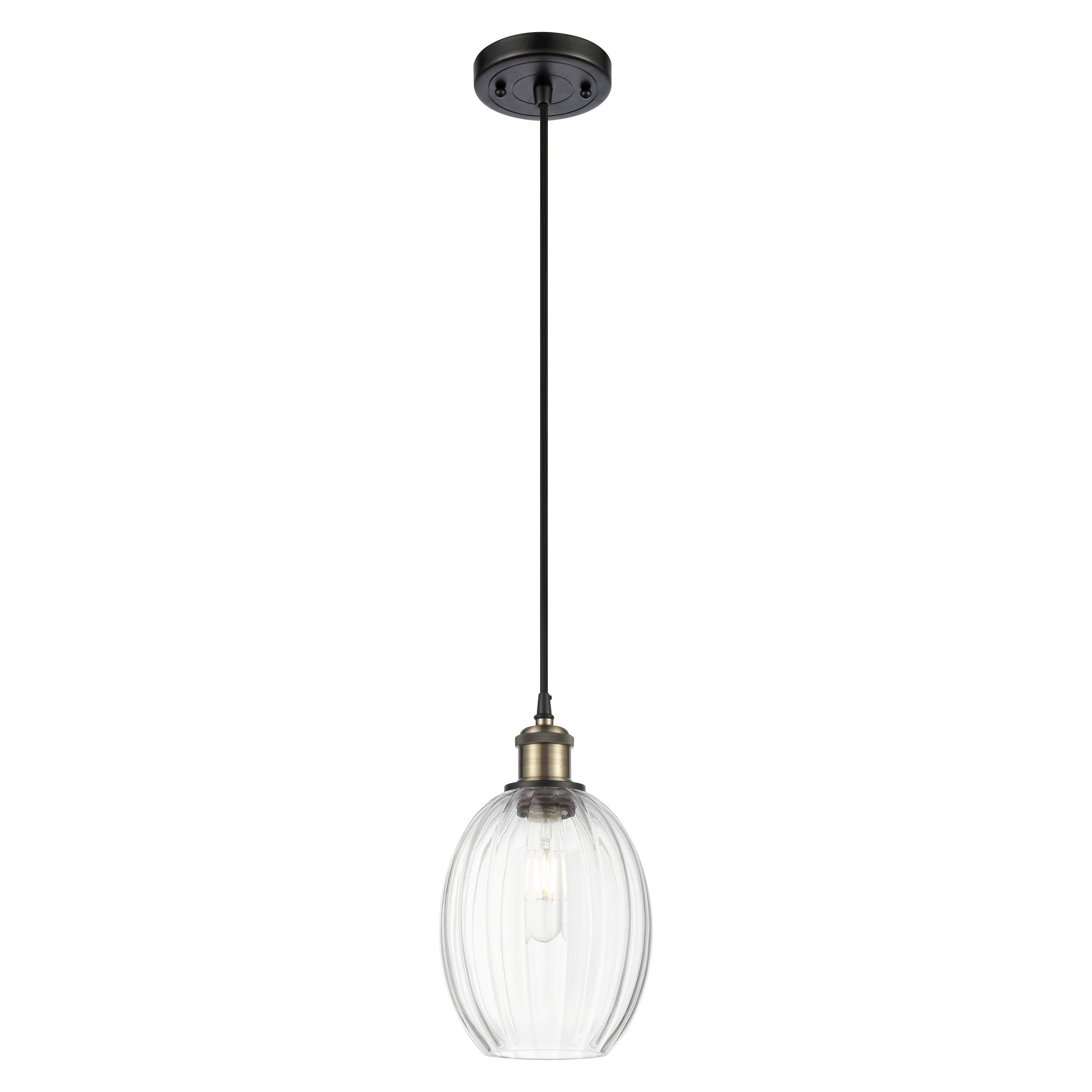 Innovations Lighting Endless Possibilities Ballston - Preston - 1 Light 6" Bulb Shade Cord Hung Mini Pendant
