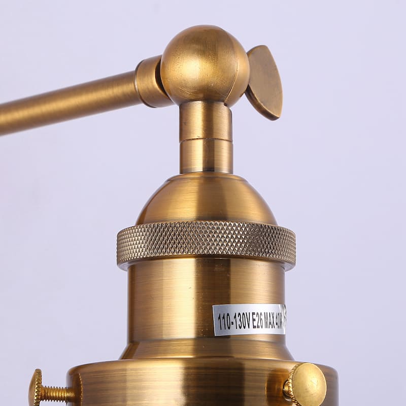 Brass Globe Rattan 1-Light Wall Sconce Wall Light