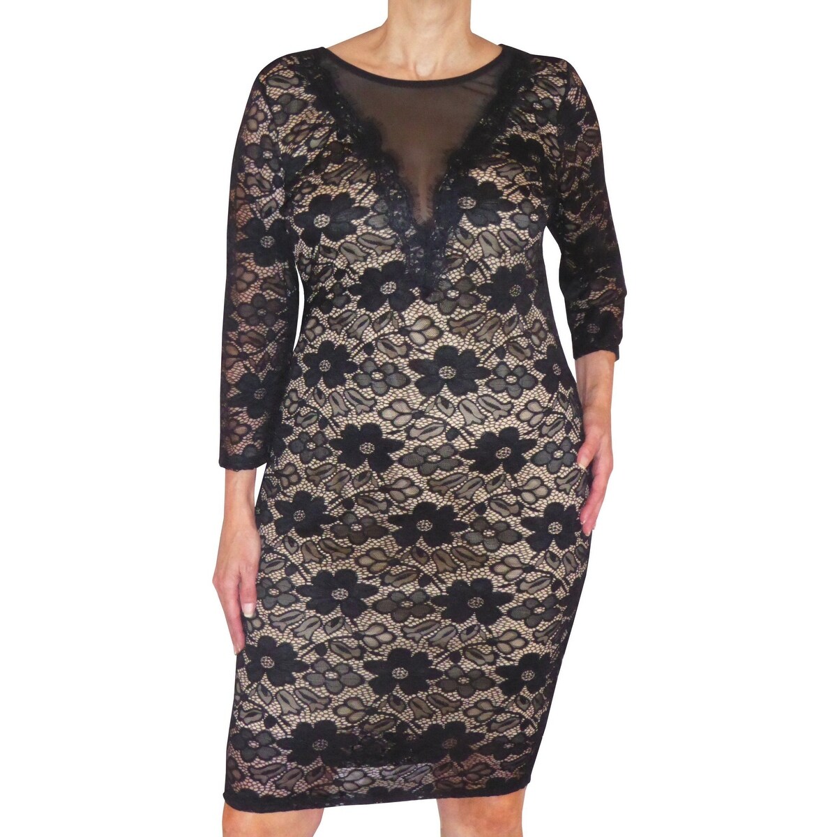 Shop Funfash Plus Size Clothing Black Lace Slimming Women Cocktail