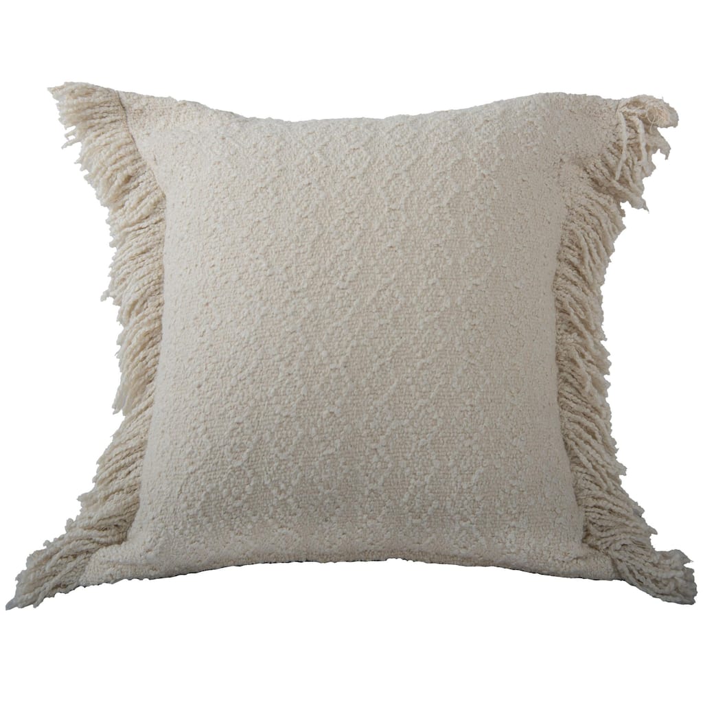 Rizzy Home Solid Modern Craft Textured Throw Pillow
