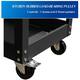 3-Tier Rolling Tool Cart with Drawer Steel Utility Storage Tool Box