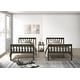 preview thumbnail 3 of 44, Clayfell Ames Twin Over Twin Solid Wood Bunk Bed Frame, Convertible, Sturdy Guardrails, Easy Assembly