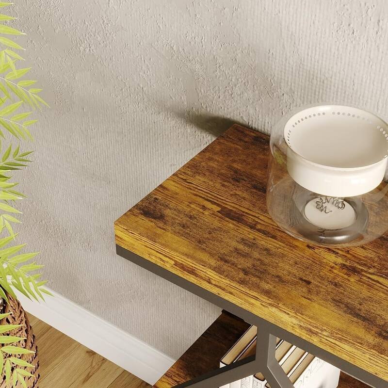 3-Tier Console Table, Entryway Table with Storage Shelf