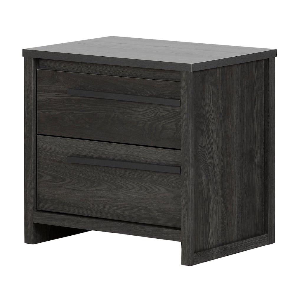 Contemporary 2-drawer Laminated Particleboard Nightstand