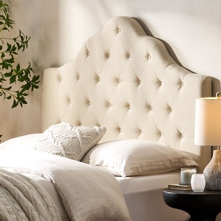 Marlen Adjustable Full/ Queen Tufted Fabric Headboard by Christopher Knight Home