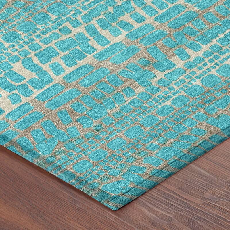 Machine Washable Indoor/ Outdoor Modern Winfield Chantille Rug