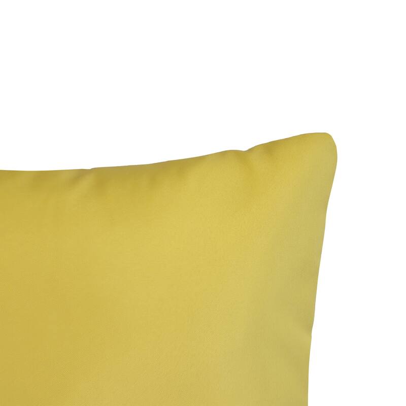 Edie At Home Indoor/Outdoor Embroidered Tile Oblong Decorative Throw Pillow 15x30, Black/White