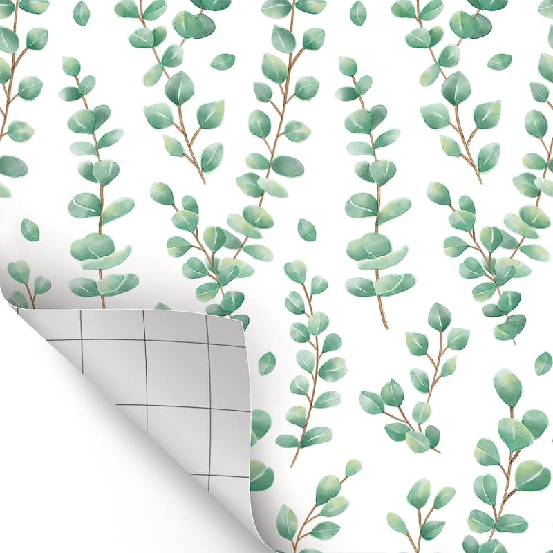 Teacher Created Resources Peel and Stick Decorative Paper Roll, 17-1/2" x 10 ft, Eucalyptus