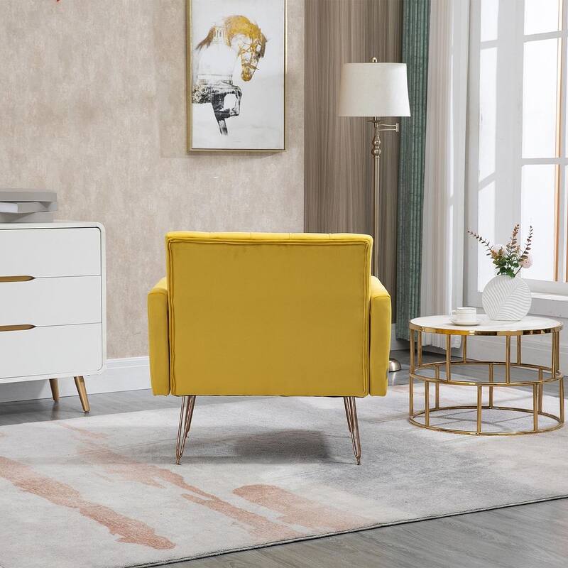 Modern Upholstered Velvet Accent Chair