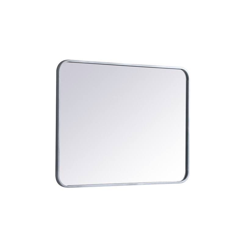 Ezra Soft Corner Metal Rectangular Mirror