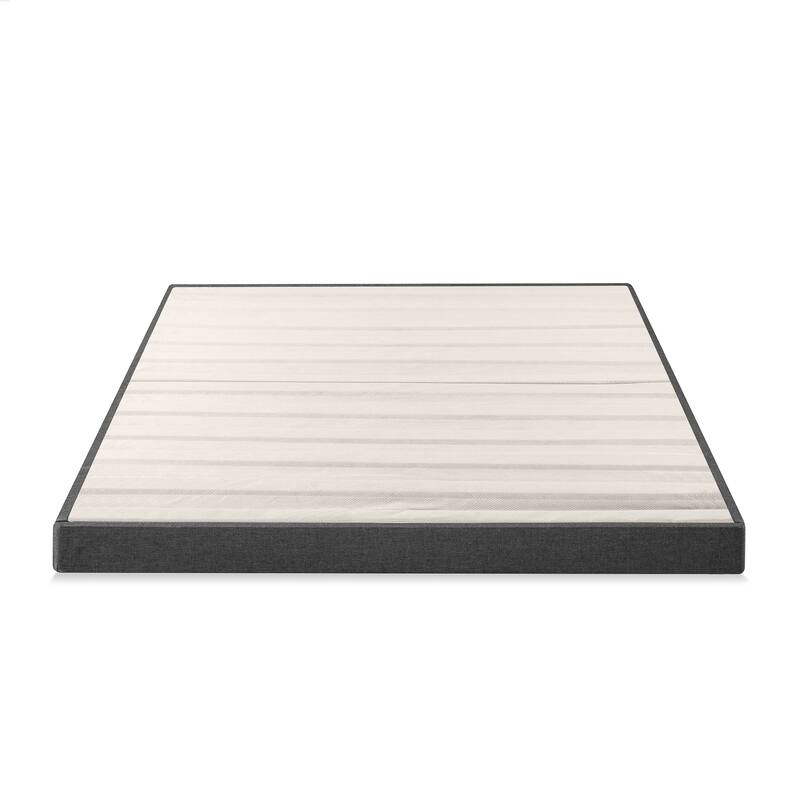 Priage by ZINUS Upholstered Metal and Wood Box Spring, 4 Inch Mattress Foundation - King