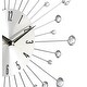 preview thumbnail 12 of 68, Gold / Copper / or Silver Iron Metal Starburst Sun Glam Wall Clock