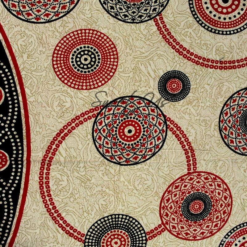 Cotton Geometric Polka Dots Tablecloth Rectangle - 54 x 84 in