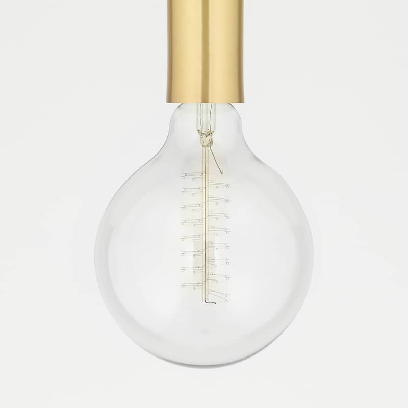 Mitzi by Hudson Valley Alyssa 5-light Aged Brass Semi Flush