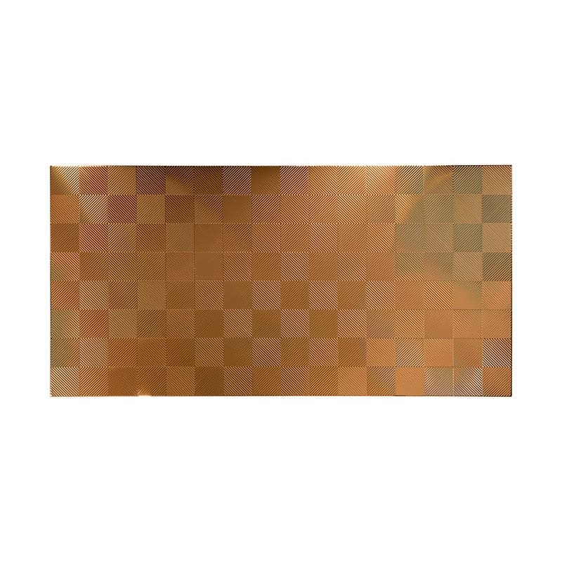 FASÄDE Quattro 4-foot x 8-foot PVC Wall Panel in Polished Copper - 4 x 8