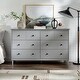 preview thumbnail 21 of 39, Middlebrook Bullrushes 6-drawer Solid Wood Dresser Grey