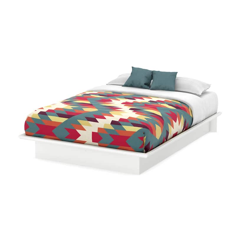 Modern Platform Bed - Chocolate Finish - South Shore Bedroom Furniture