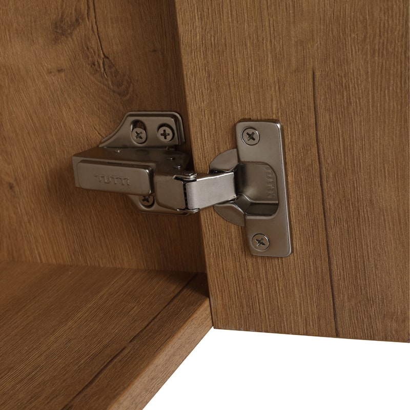 BNK 24"/30"/36" Single Sink Bathroom Vanity with Soft Close Door, Modern Floating Vanity - 23.9"W x 18.2"D x 21.5"H - IMO