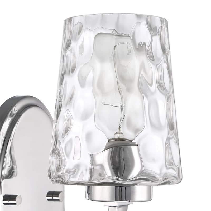 Acroma Modern Bathroom Vanity Light with Art Glass - 1-light