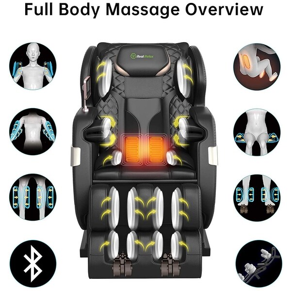 Easpearl 4D Zero Gravity Massage Chair, SL Track, Shiatsu