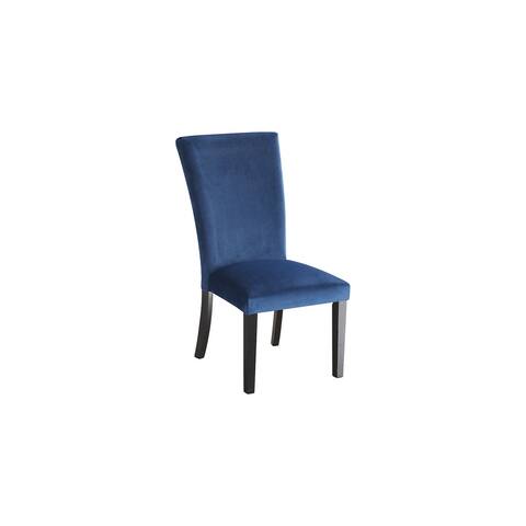 Vollardi Blue Dining Upholstered Side Chair, Set of 2 - 21"W x 29"D x 41"H