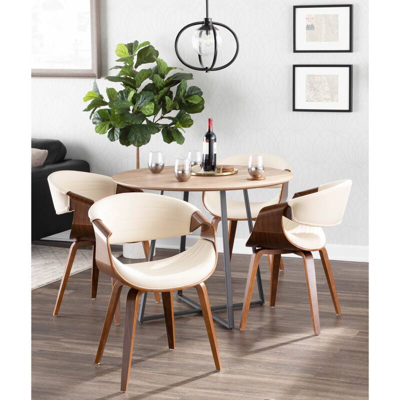 Carson Carrington Kanteborg Faux Leather/Wood Dining Chair