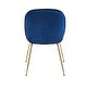 preview thumbnail 4 of 22, Porthos Home Otis Dining Chair, Suede Upholstery, Gold Legs, Armless